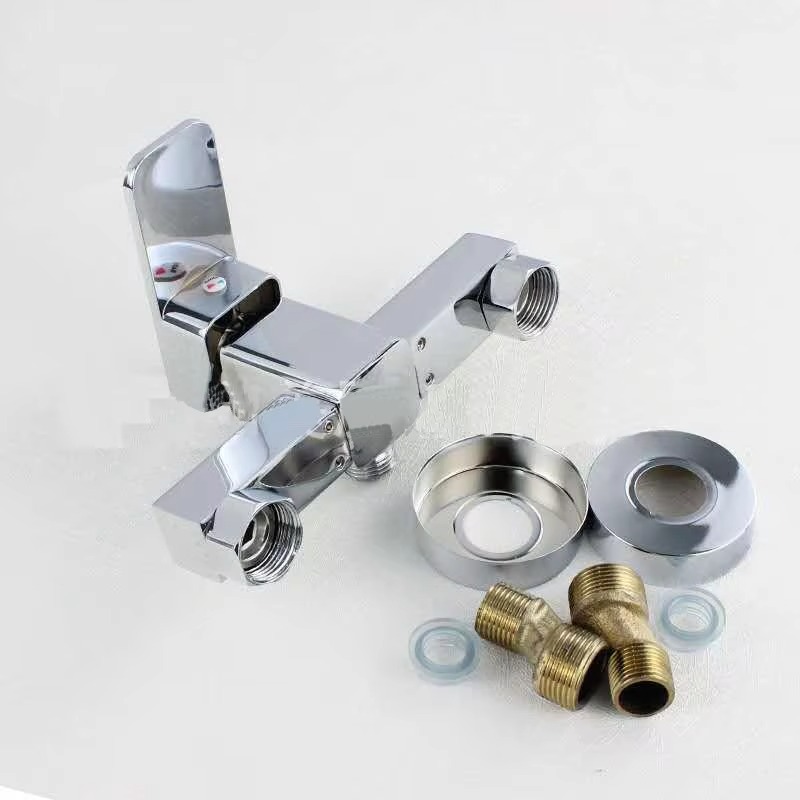 主主_5 صنبور دش نحاسي حديث عالي الجودة مثبت على الحائط صنبور دش نحاسي تجاري عالي الجودة وخلاط ماء بارد وساخن للاستخدام في الحمام وحوض الاستحمام