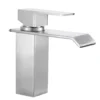 06ac8f69-034f-4857-a110-87e88118f883 Torneira de lavatório quadrada de furo único de alta qualidade com misturador termostático em cascata para casa de banho Escola de design contemporâneo elegante