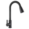 1 (3) Fabbrica vendita diretta 201 acciaio inox singolo manico tirare rubinetto cucina alto rubinetto cucina miscelatore doppio modo uscita nero acqua calda fredda lavello cucina
