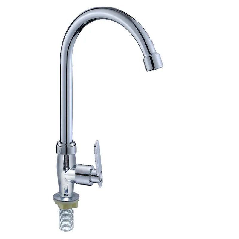 Design moderno Swan Peak Rubinetto da cucina a leva singola con montaggio a ponte Rubinetto dell'acqua fredda di alta qualità per il lavello della cucina