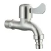 15097785256_1452867649 Torneira de água fria simples de aço inoxidável moderna com superfície escovada 304 S.S. Torneira de lavatório curto para máquina de lavar roupa para uso doméstico