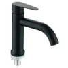 3 Rubinetto moderno per lavabo monoforo in acciaio inox 304 con maniglia singola e bocca lunga di design nero opaco per il bagno