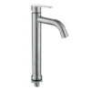 4 Rubinetto antico a una maniglia in acciaio inox con nucleo in ceramica rubinetto termostatico moderno di design per lavabo singolo freddo