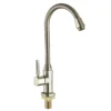 4 Best Selling Wall Mounted Single Lever Kitchen Tap Commercial Kitchen Faucet with Zinc Sink Single Cold Gourmet Faucet