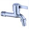 5 Nuovo design rubinetto cromato lucido Bibcock rubinetto a parete ad apertura rapida per uso alberghiero corpo lungo zinco risparmio acqua rubinetto accessori
