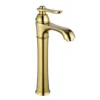 61-0088.fw Klassiek Messing ééngreeps fonteinkraan Zink Messing waterval kraan groot lichaam warm koud water badkamer wastafel kraan toilet kraan