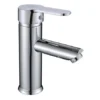 61-0105 Moderno presupuesto de baño y ducha grifos de acero inoxidable caliente frío cromo grifo mezclador de ducha SUS201 montaje en pared