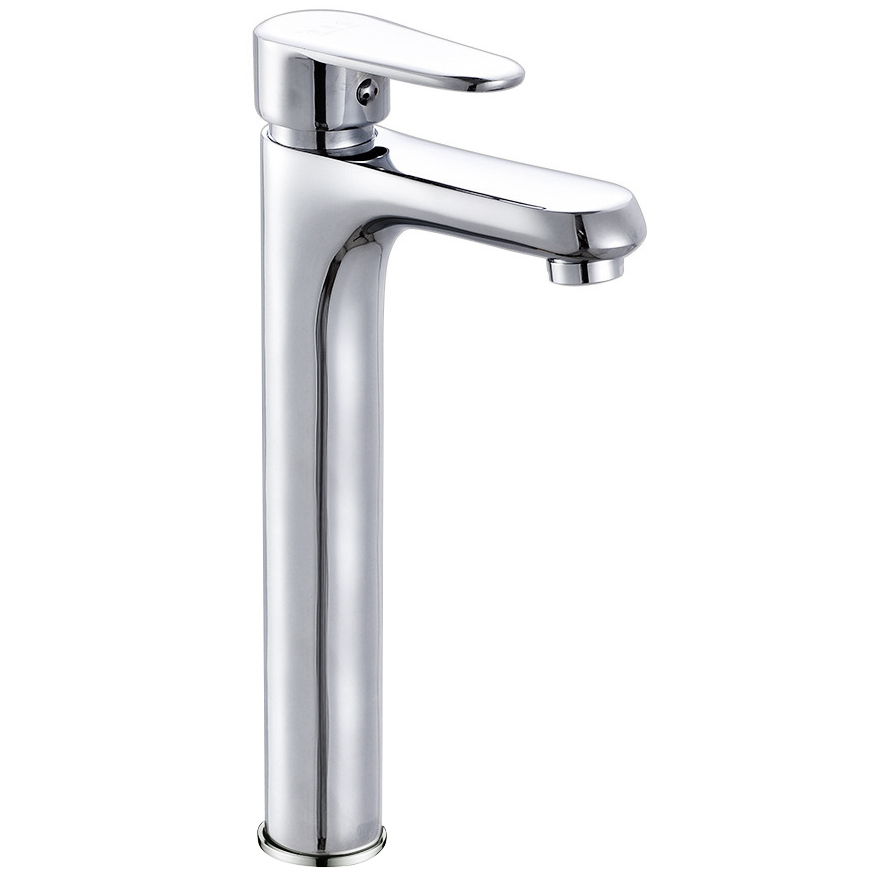 7014C-084P Torneira de lavatório cromada de boa qualidade com manípulo único Material de zinco termostático Torneira misturadora de lavatório com furo único para casa de banho