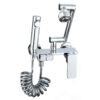 Good Price Modern Chrome Brass Wall Mounted Kitchen Faucet Single Cold Flexible Sink Faucet Dual Handle Kitchen Taps Faucet
