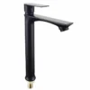 9085A2 Modern Traditional Single Handle Bathroom Zinc Basin Tap Brushed Long Spout Single Cold Faucet with Brass Valve Core