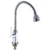 9531A-052A-B20 Buen precio de un solo mango Swing grifo de la cocina cromado montado en la cubierta del fregadero grifo de agua de caño flexible solo frío grifo
