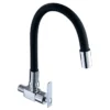 9579A-030S -C11(BK) Vendita diretta della fabbrica rubinetto di cucina opaco nero a una mano Singolo rubinetto della parete dell'acqua fredda per la cucina del corpo dello zinco del lavello della cucina