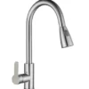 aa Fabbrica vendita diretta 201 acciaio inox singolo manico tirare rubinetto cucina alto rubinetto cucina miscelatore doppio modo uscita nero acqua calda fredda lavello cucina