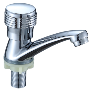 Modern Single Cold Basin Faucet Single Handle Zinc Plastic Wash Basin Tap Ceramic Valve Core Metered for School Use Single Hole
