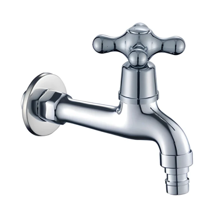Robinet de jardin économique en zinc de haute qualité Robinet d'eau en plastique PVC pour la salle de bain et la machine à laver Accessoire de grande valeur