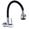 sku图_iBJPm4i-_2 Modernes Design Swan Peak Einhebelmischer Küchenarmatur Einhand-Kaltwasserhahn Einhand-Wandmontage Zinkkörper OEM Küche - 9640A-171A-C12(BK)