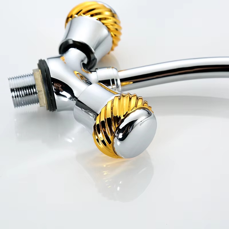 主图_F81ue5qU_6 Modern Design Hotel Kitchen Tap Hot Cold Water Deck Mounted Double Handle Zinc Chrome Faucet Good Price Kitchen Sink Tap