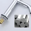 主图_fUzhsYdx_4 304 de acero inoxidable de agua fría solo lavabo grifo con caño largo de diseño moderno de un solo agujero de montaje