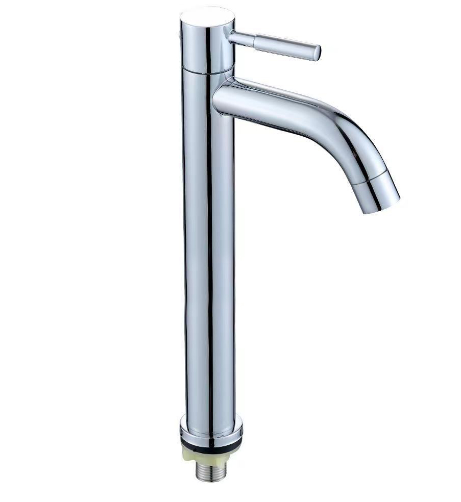 微信图片_20210805102210 201 Stainless Steel Luxury Single-Hole Basin Faucet Quality Brass Single Handle Taps for Modern Hall Single Cold Water Supply