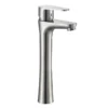 未标题-1 Contemporaneo 304 rubinetto del lavabo a un foro in acciaio inossidabile Rubinetto di vanità a cascata calda e fredda con rubinetto miscelatore con finitura spazzolata