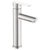 电镀 Venta caliente 201 acero inoxidable monomando lavabo grifo Vintage lavabo mezclador grifo de agua fría y caliente de montaje en la cubierta de la vanidad del fregadero
