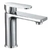 苹果 Grifo monomando contemporáneo de latón para ducha tipo lluvia Clásico Moderno Acabado Cromado Caliente Frío En Pared Medido para Baño Baño