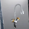 详情图_uAyJiHwD_1 De gama alta de doble mango de zinc cromado grifo de la cocina montado en la cubierta caliente y fría del grifo del fregadero de agua Buen precio para la calidad del grifo de la cocina