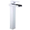 高-电镀 Buen precio para Empolo Monomando Termostático Acero Inoxidable Cascada Lavabo Grifo Caliente Frío Mezclador de Baño con para Gimnasio