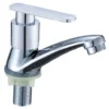 1 Modern Single Handle Faucet Durable Iron Plating Zinc Plastic Sleeve Single Cold Water Basin Sink Faucet for Hair Bibcocks