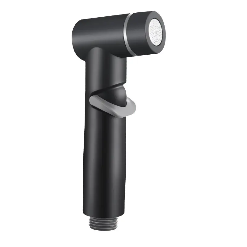 Pulvérisateur de bidet manuel de haute qualité en plastique ABS gris pratique pour le nettoyage des toilettes dans les appartements et les salles de bains