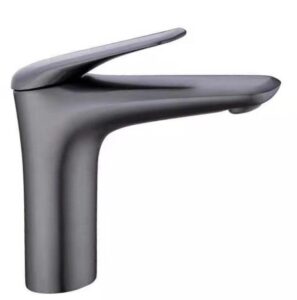 Torneira de lavatório em bronze antigo Design moderno de uma pega em cinzento pistola Latão de cobre de qualidade superior para a casa de banho doméstica