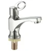 e3 Fabriek Wholesale Sanitair Ware-Single koud water wastafel kraan geborsteld nikkel afwerking één handgreep zinklegering kraan