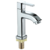 eeeee Venta al por mayor de la fábrica de artículos sanitarios-Single Cold Water Lavabo Grifo Cepillado Níquel Finish Single Handle Zinc Alloy Faucet