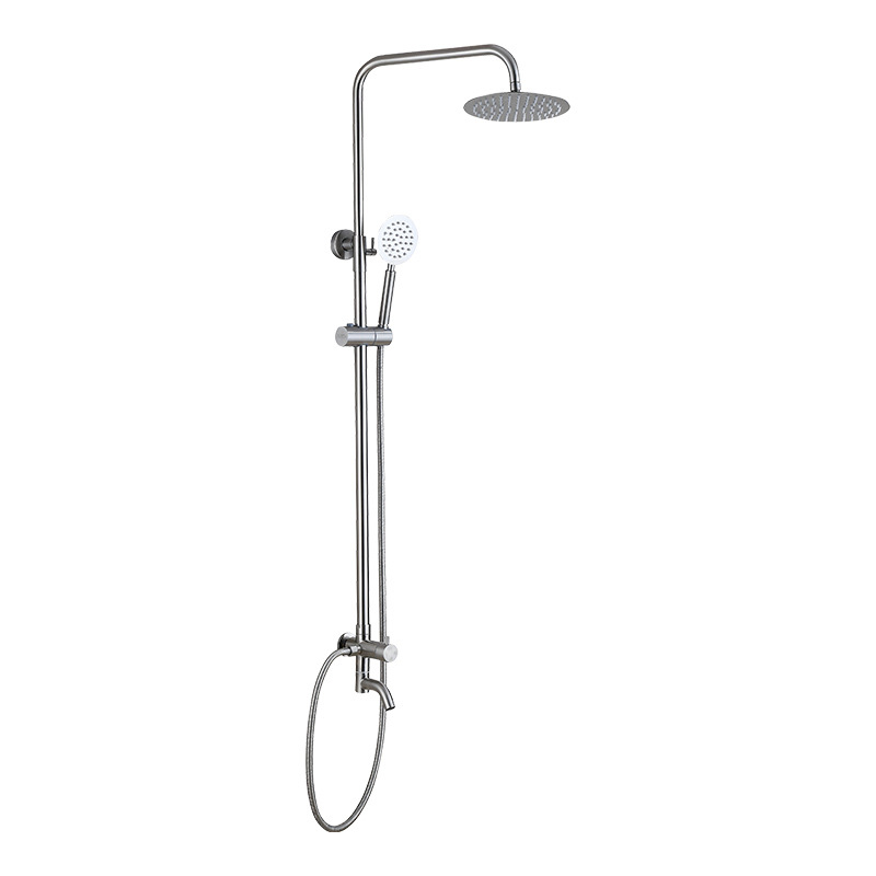 Zeitgenössische Einhand-Regenbrausegarnitur Luxus-Edelstahl-Regensystem-Mehrstrahl-Armatur Bad-Duscharmaturen
