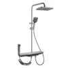 6373S Goede Prijs Warm Koud Gemengd Water Huishoudelijke Single Handle Chrome Keramische Valve gepolijst douche Set Rain Bad douchekranen