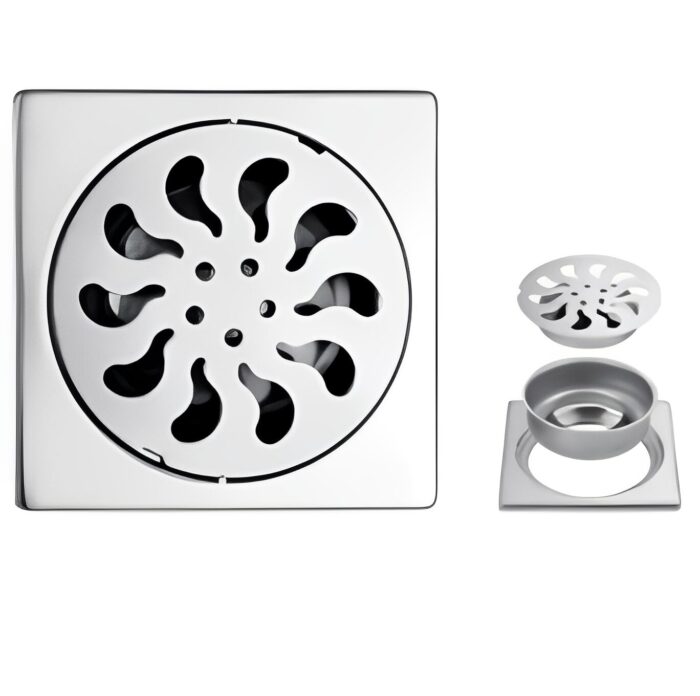 Wholesale 201 Stainless Steel Hidden Floor Shower Drain Cover Self-Sealing Tile Insert for Bathroom Kitchen Outdoor Application