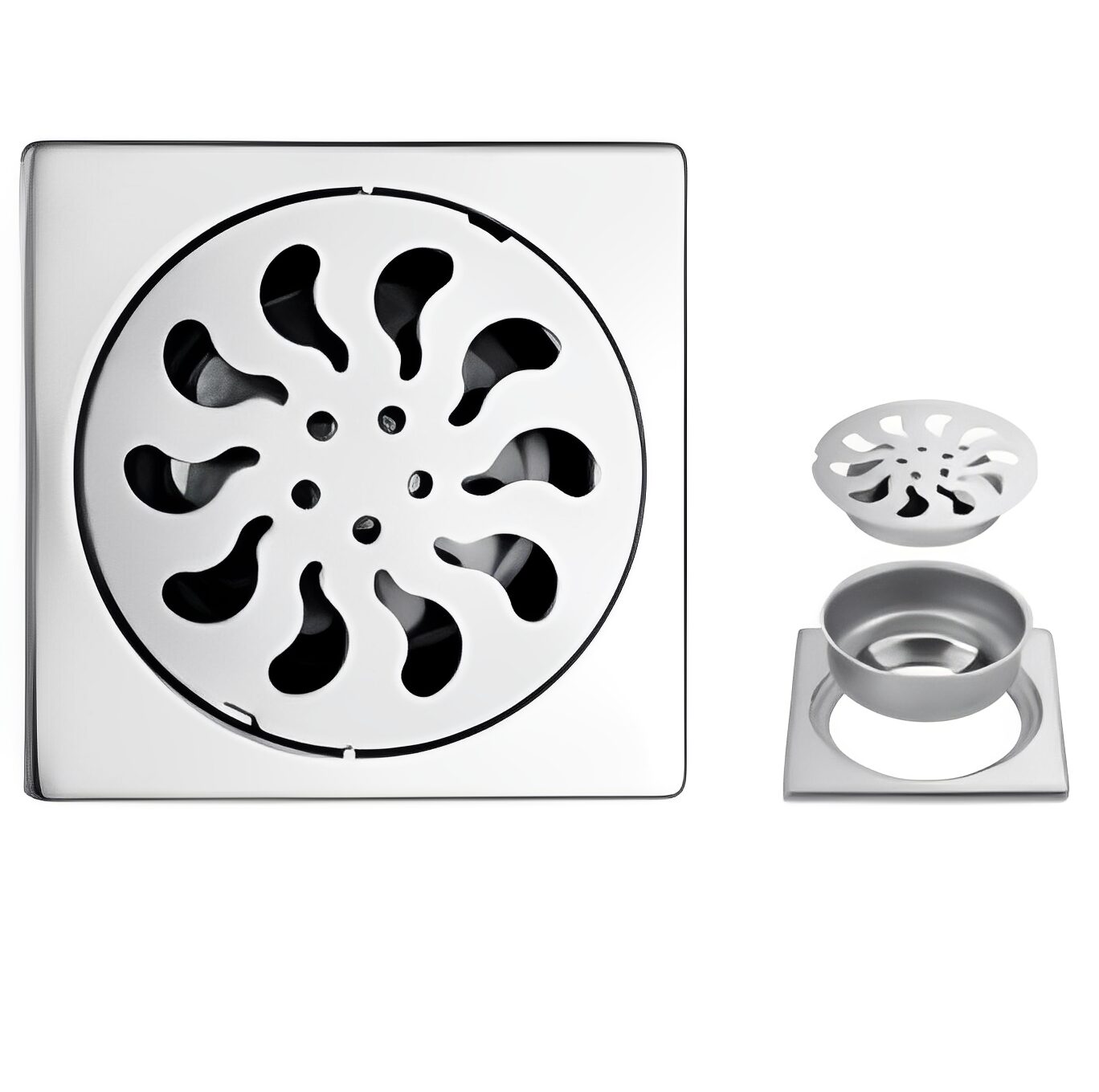 地漏2 Wholesale 201 Roestvrij staal verborgen vloer douche Drain Cover zelfdichtende tegel inzetstuk voor badkamer keuken buitentoepassing