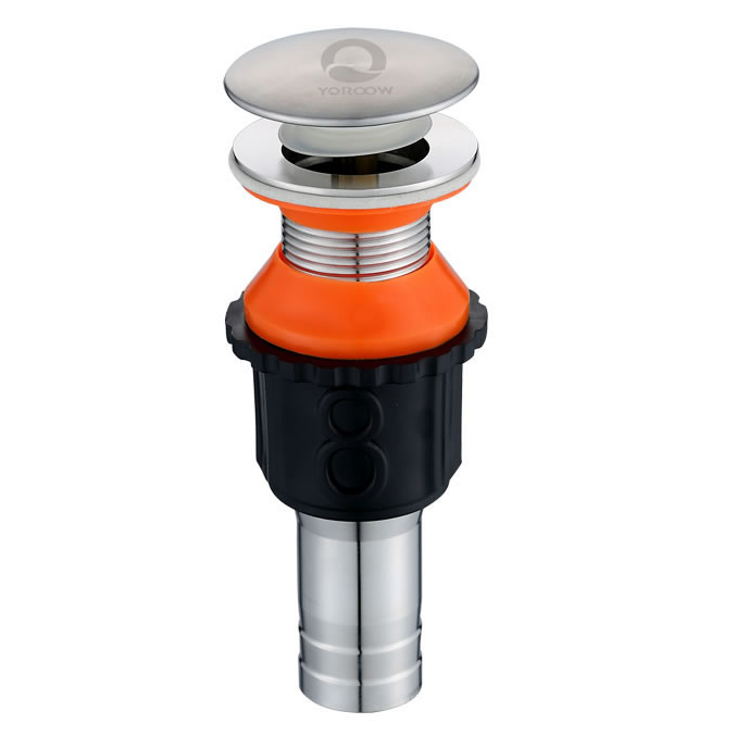 Modern201 Acero inoxidable Pop-up Desagüe Desbordamiento Agujero Flotante Fregadero Vanidad Vessel Lavatorio Tapón para Fregadero Baño Fuga Tapón