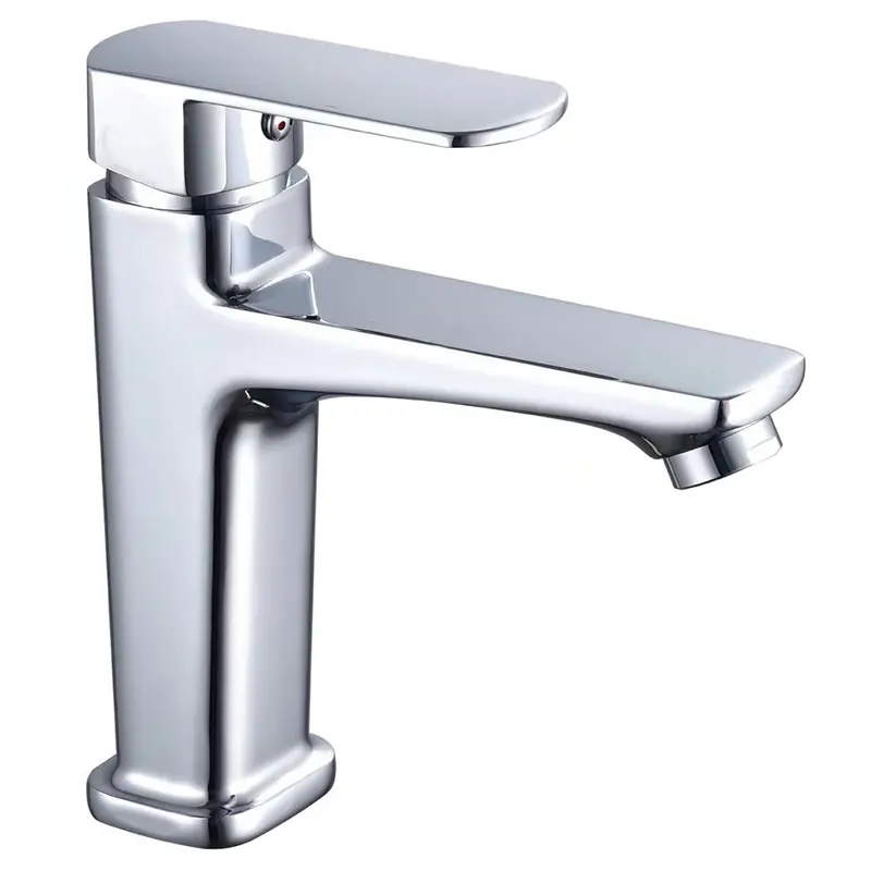 Buon prezzo Rubinetto del miscelatore del bacino lungo del montaggio del ponte Singoli rubinetti termostatici per acqua calda fredda Materiale di zinco per uso della sala