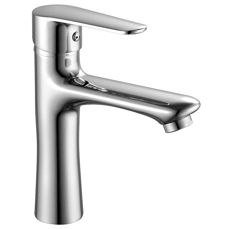 Moderno Gun Gray Zinc Single-Hole Single-Handle Basin Faucet Hot Cold Water Mixer Deck Mounted for Bathroom Wash Basin Tap