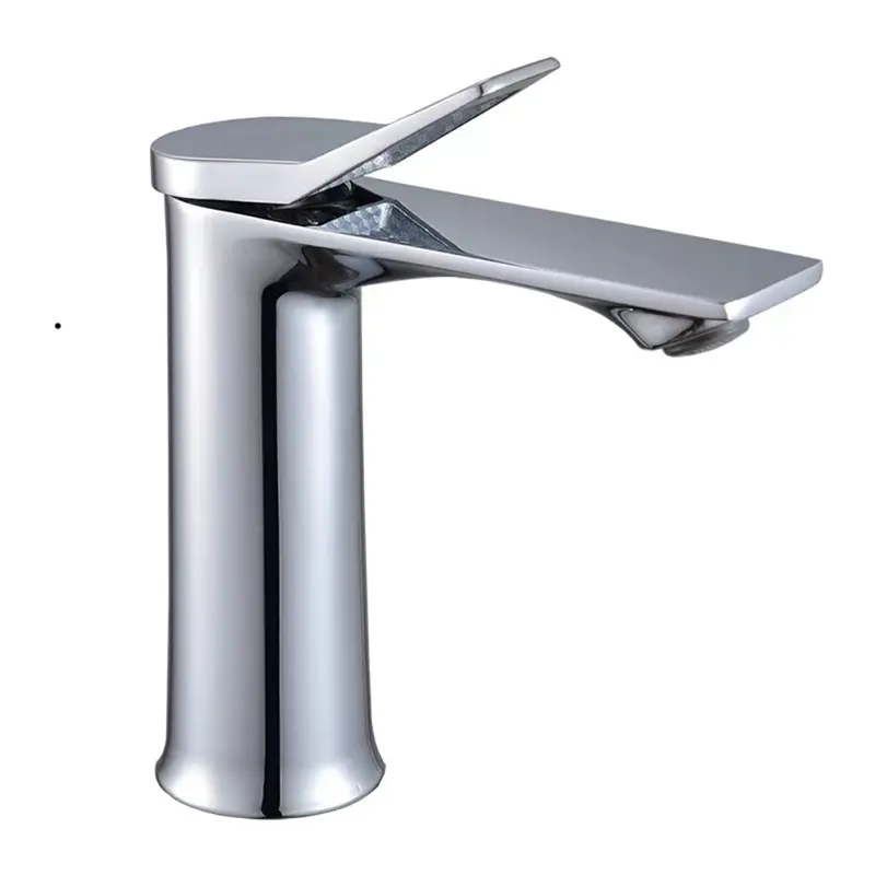 Moderno grifo monomando termostático para lavabo de zinc con agua fría y caliente para baño y hostelería