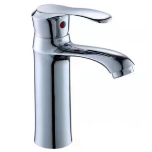 Cost-Effective Chrome Zinc Alloy Basin Faucet Deck Mounted Hot Cold Basin Mixer for Commercial Residential Use for Mall