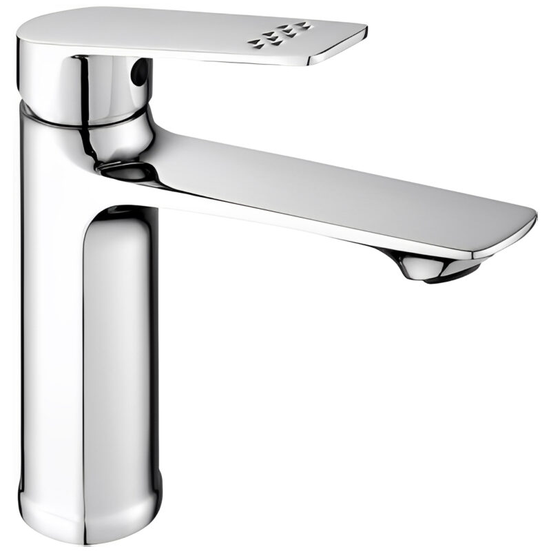 Wholesale Chrome Single-Hole Basin Faucet Zinc Deck Mounted with Single Handle for Bathroom and Hall