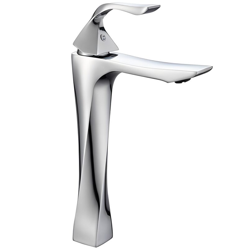 Modern Single-Hole Mount Anti-Splash Thermostatic Height Bathroom Faucet Single Handle with Ceramic Valve Core for Hall