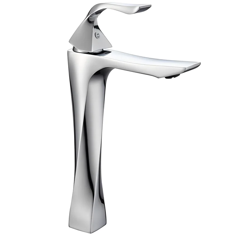 Modern Single-Hole Mount Anti-Splash Thermostatic Height Bathroom Faucet Single Handle with Ceramic Valve Core for Hall