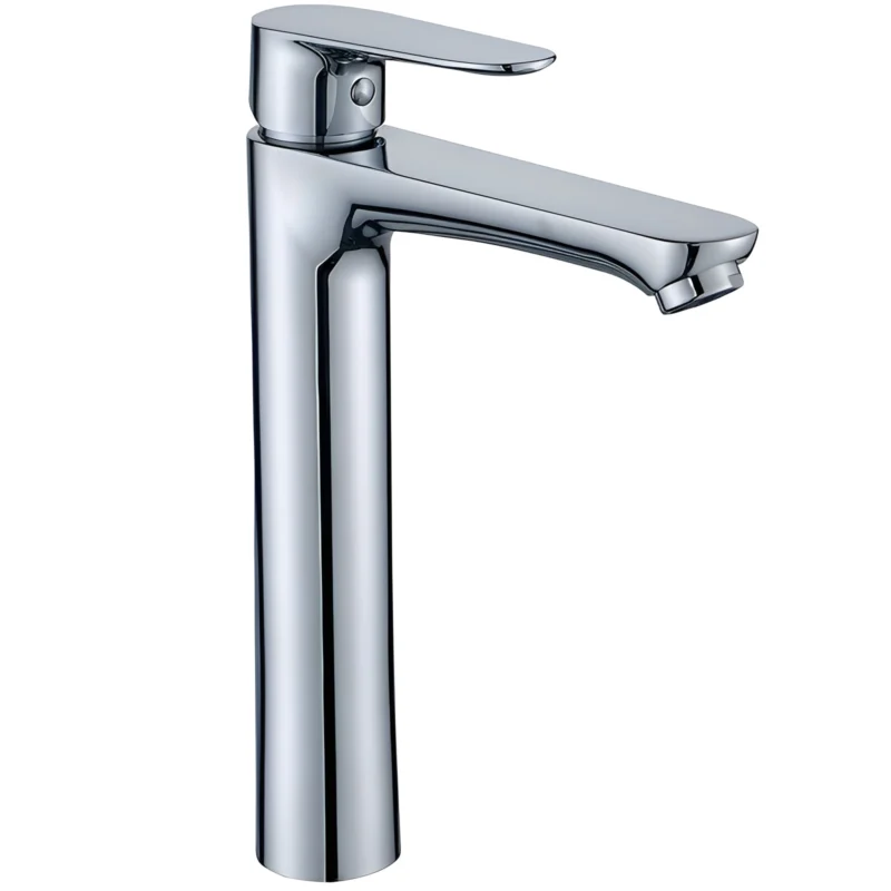 Vintage Chrome Zinc Wash Basin Faucet Hot Cold Single Handle Thermostatic Faucet for Modern Hospital & Hotel Bathrooms