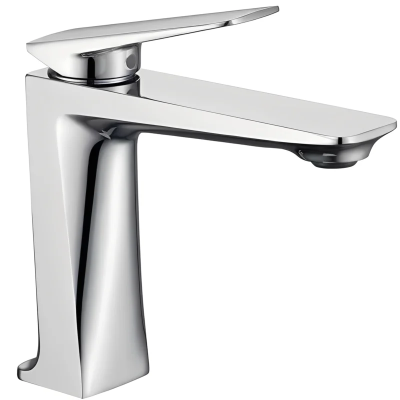 Factory Direct Price Single Handle Zinc Alloy Bathroom Basin Taps Faucet Hot-Cold Water Mixer with Ceramic Valve Core for Hospital Use