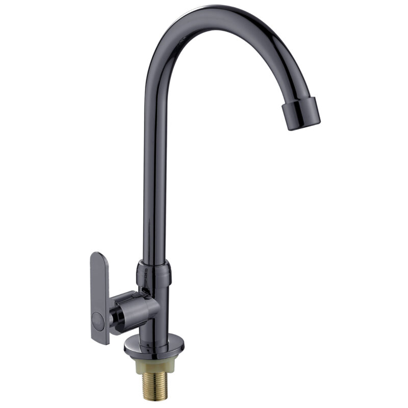 Economicn Commercialary Kitchen Sink Faucet Cold Water Zinc-Alloy with Brass Valve Core Pull Out Deck Mounted for Restaurants
