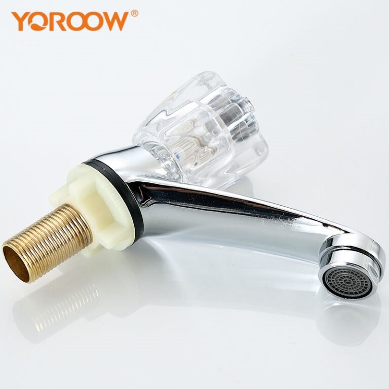 Why are single-handle cold water basin faucets more suitable for high-traffic public places?